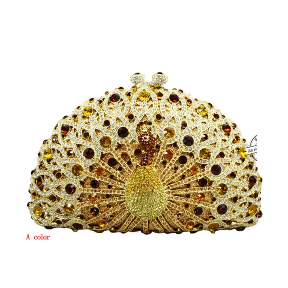 Luxury Crystal Evening Bag Women Chain handbags wedding Day Clutches