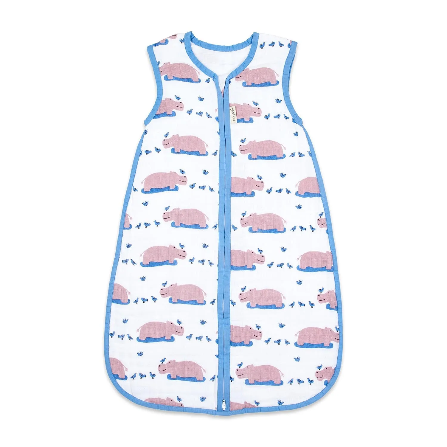 Masilo Organic Muslin Sleeping Bag - Happy As A Hippo