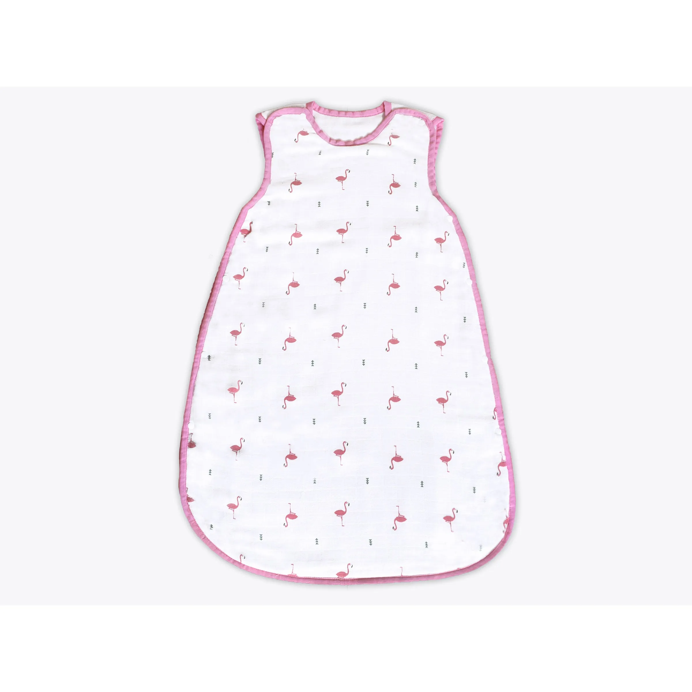 Masilo Organic Muslin Sleeping Bag - Hello Flamingo
