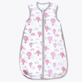Masilo Organic Muslin Sleeping Bag - Up, Up & Away(Pink)