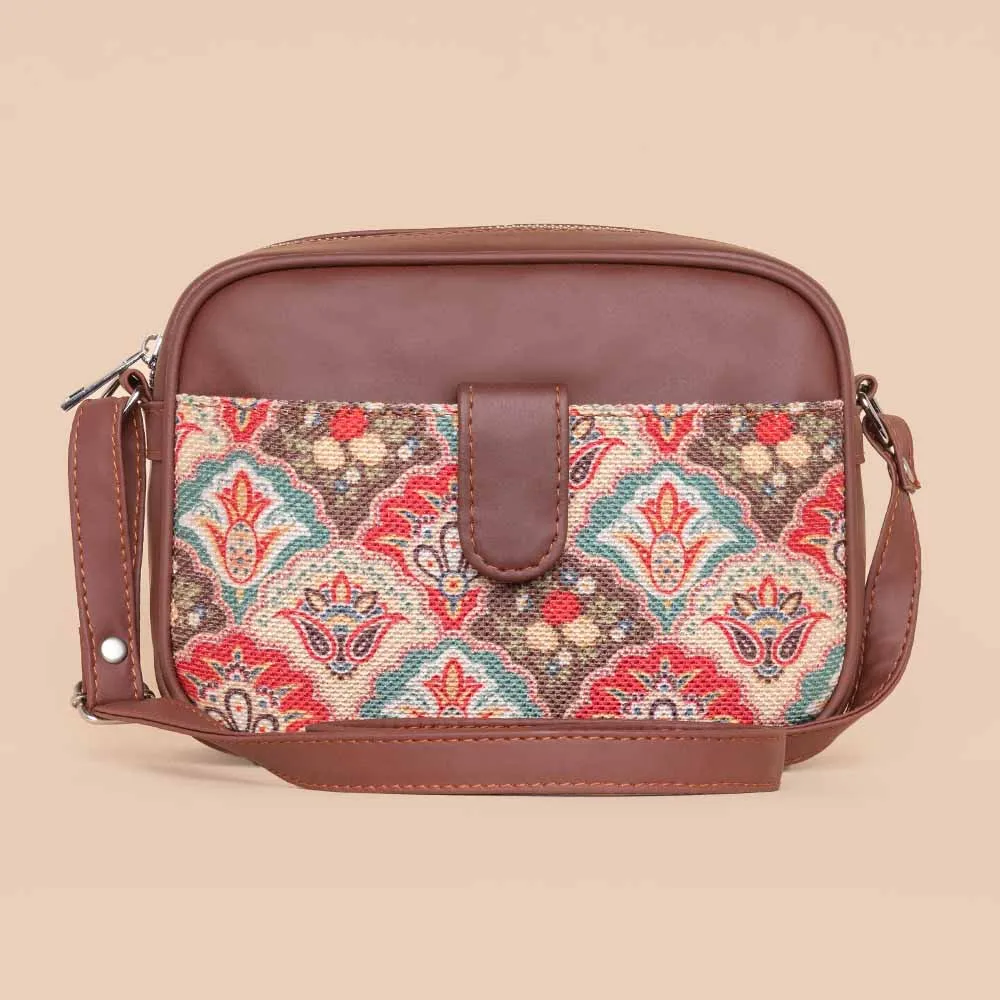 Mughal Art Multicolor Magnetic Sling Bag