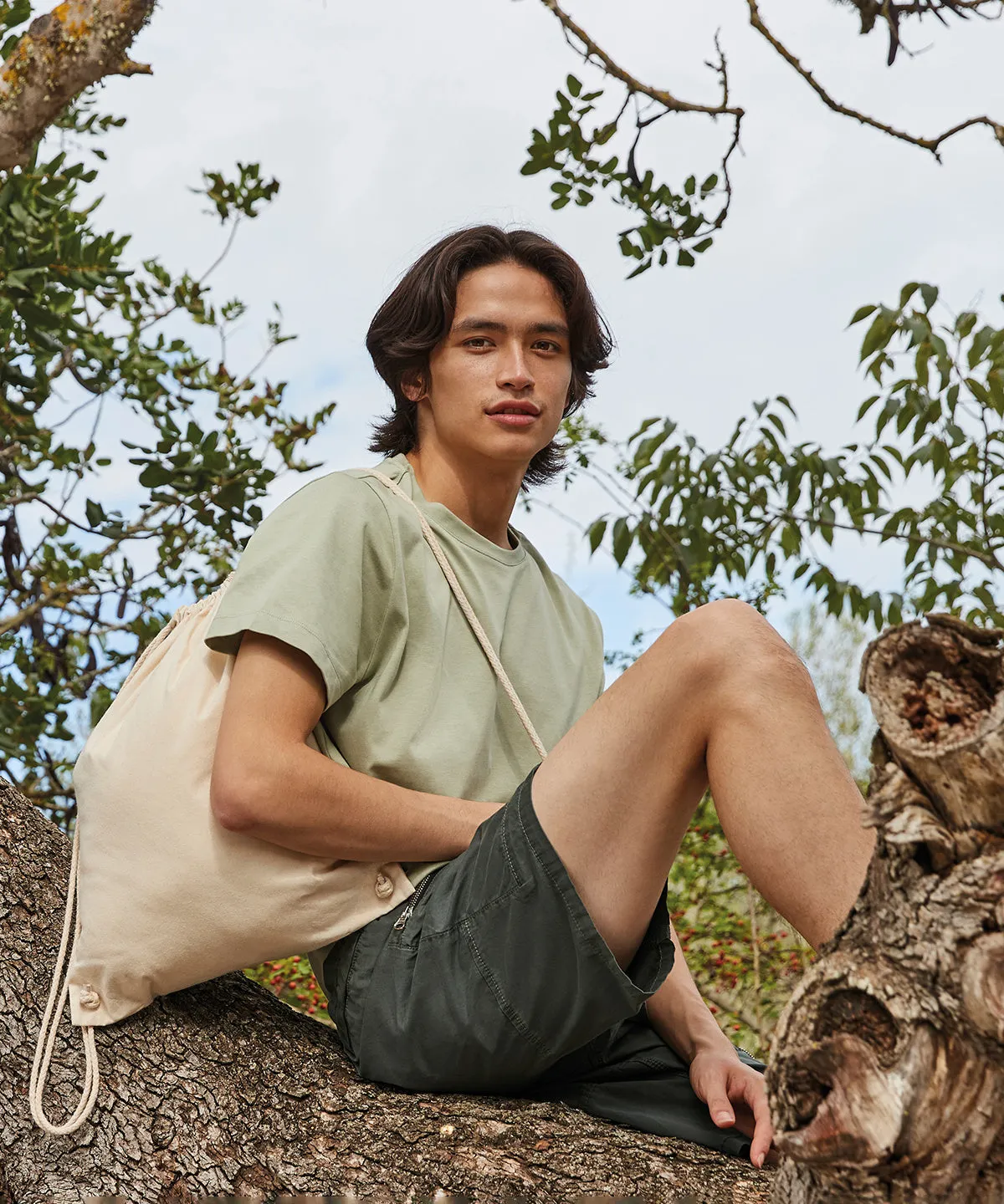 Natural - Recycled cotton gymsac
