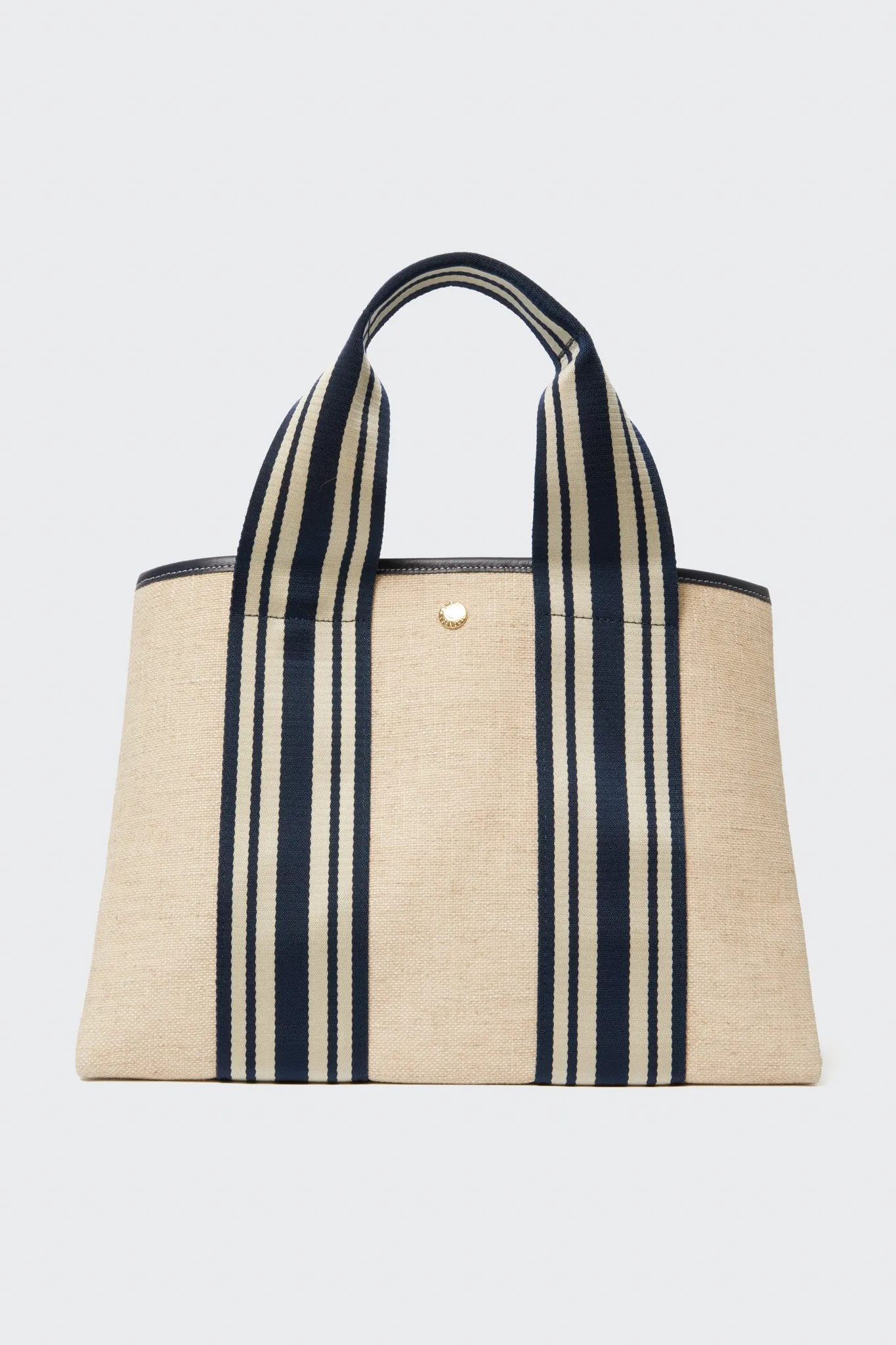 Navy Traversee M Linen Tote