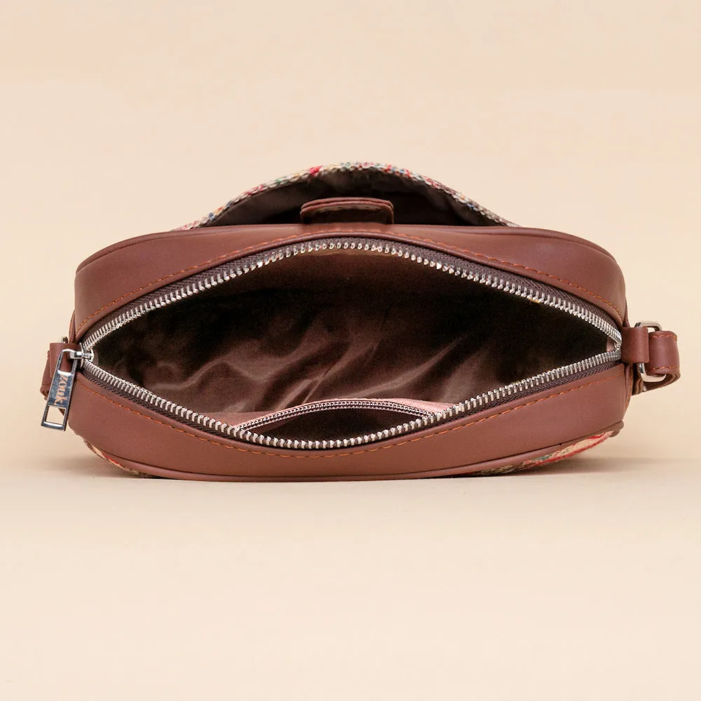 Paisley Print Magnetic Sling Bag