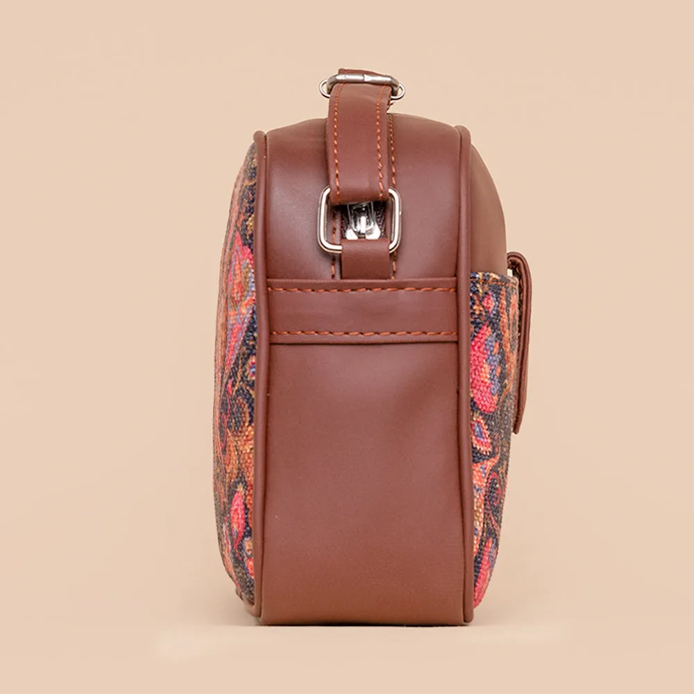 Paisley Print Magnetic Sling Bag