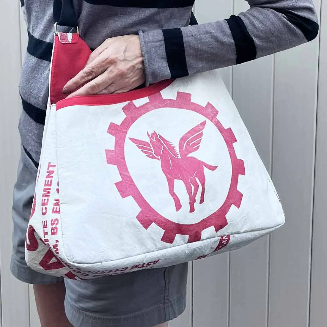 Pegasus Triangle Recycled Shoulder Bag