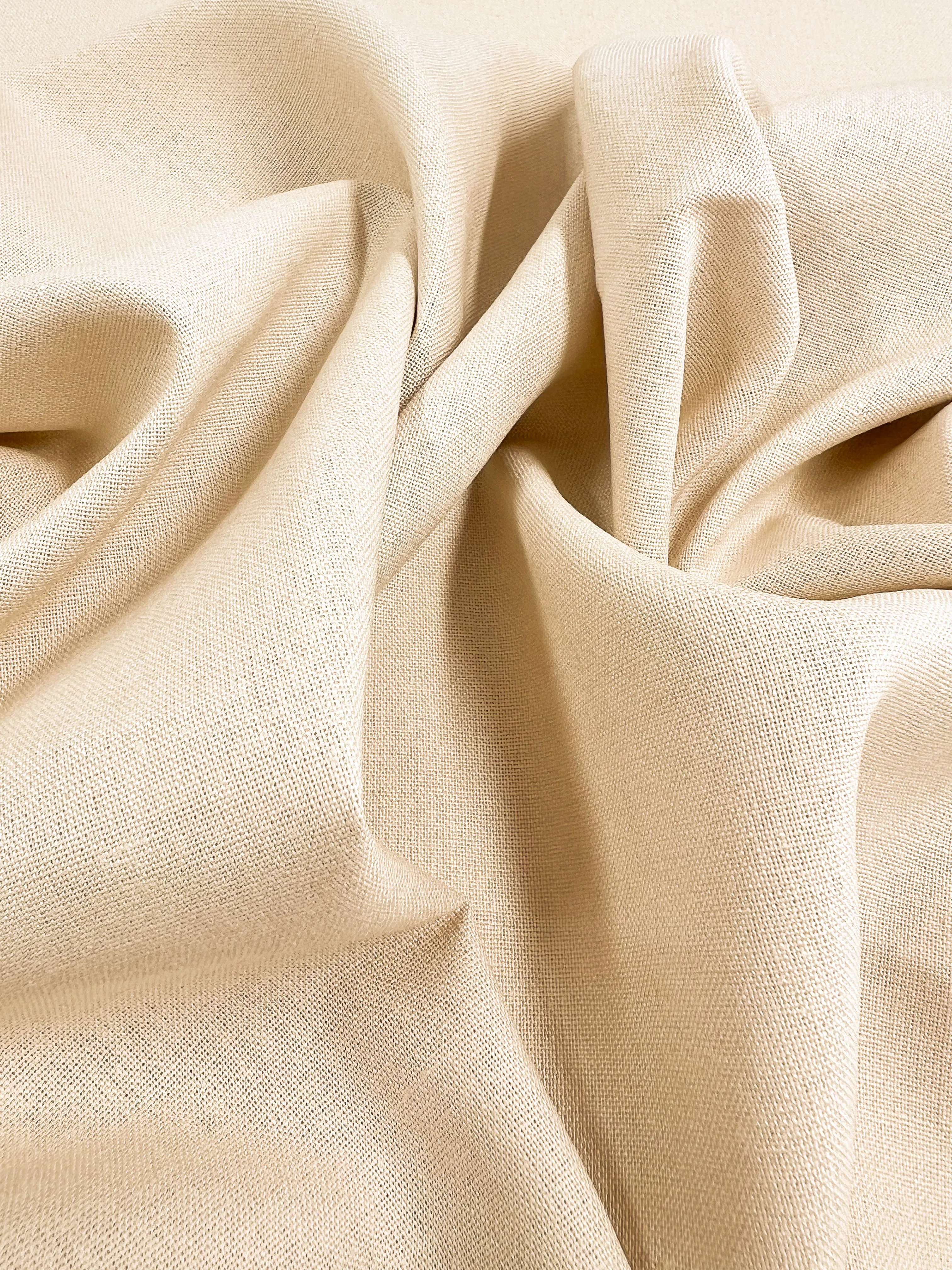 Premium Linen Blend - Shortbread - 140cm