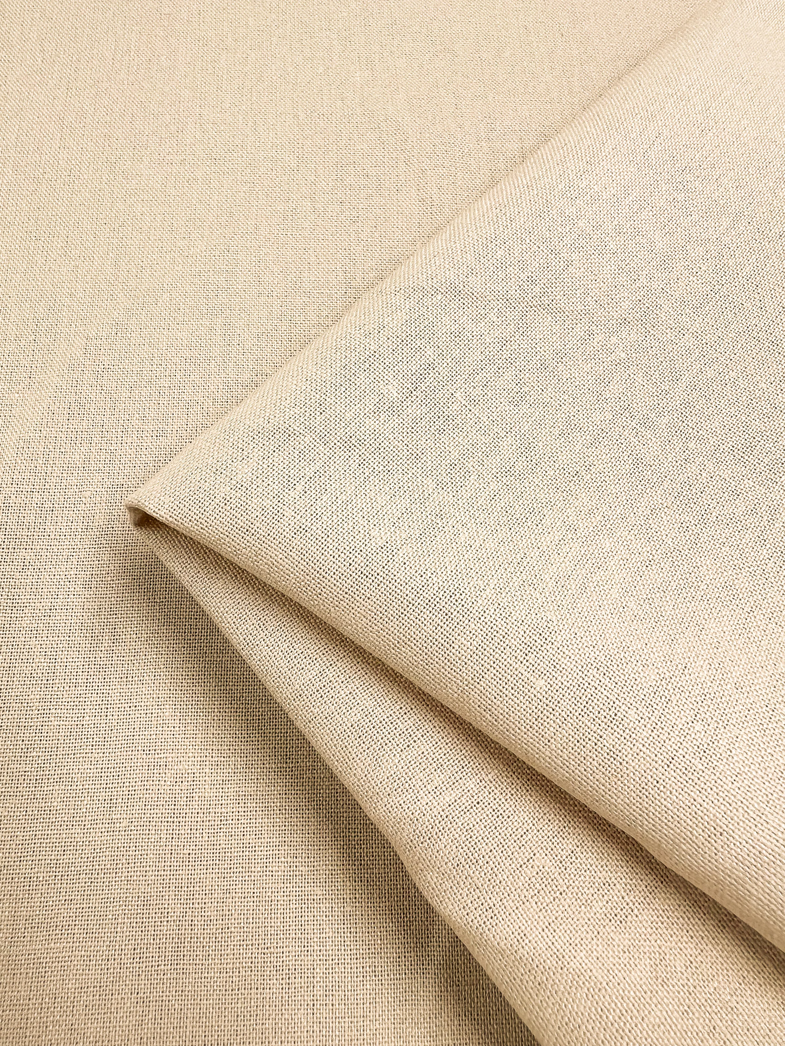Premium Linen Blend - Shortbread - 140cm