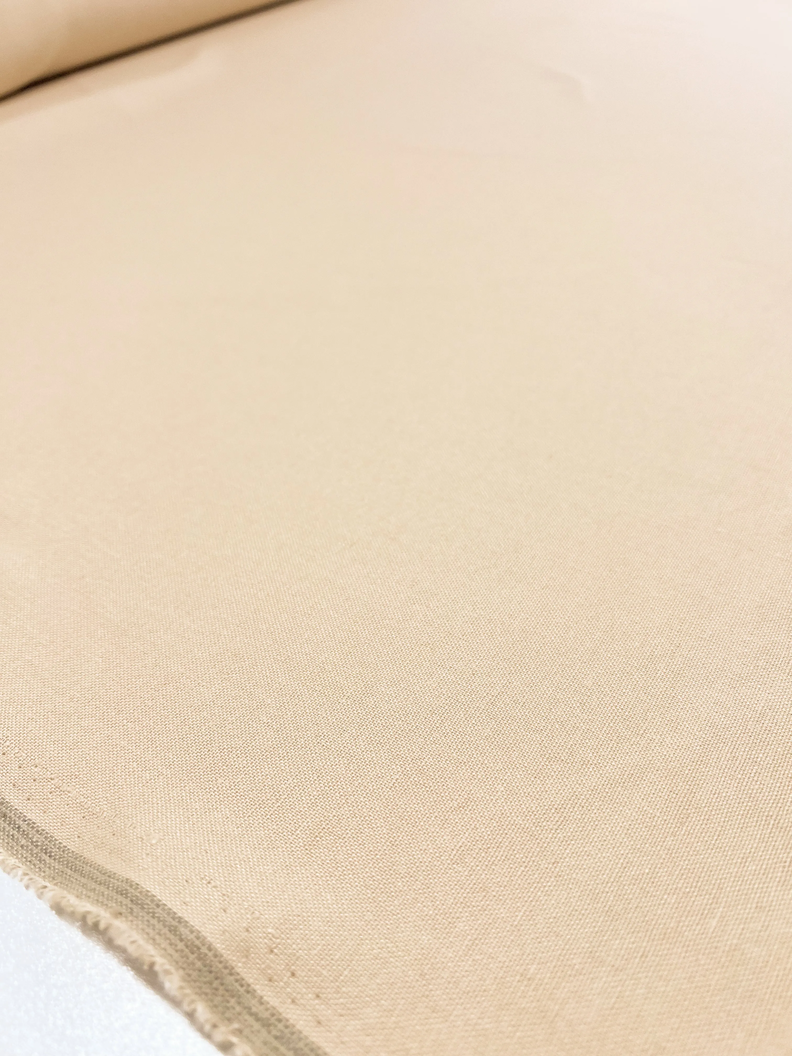 Premium Linen Blend - Shortbread - 140cm