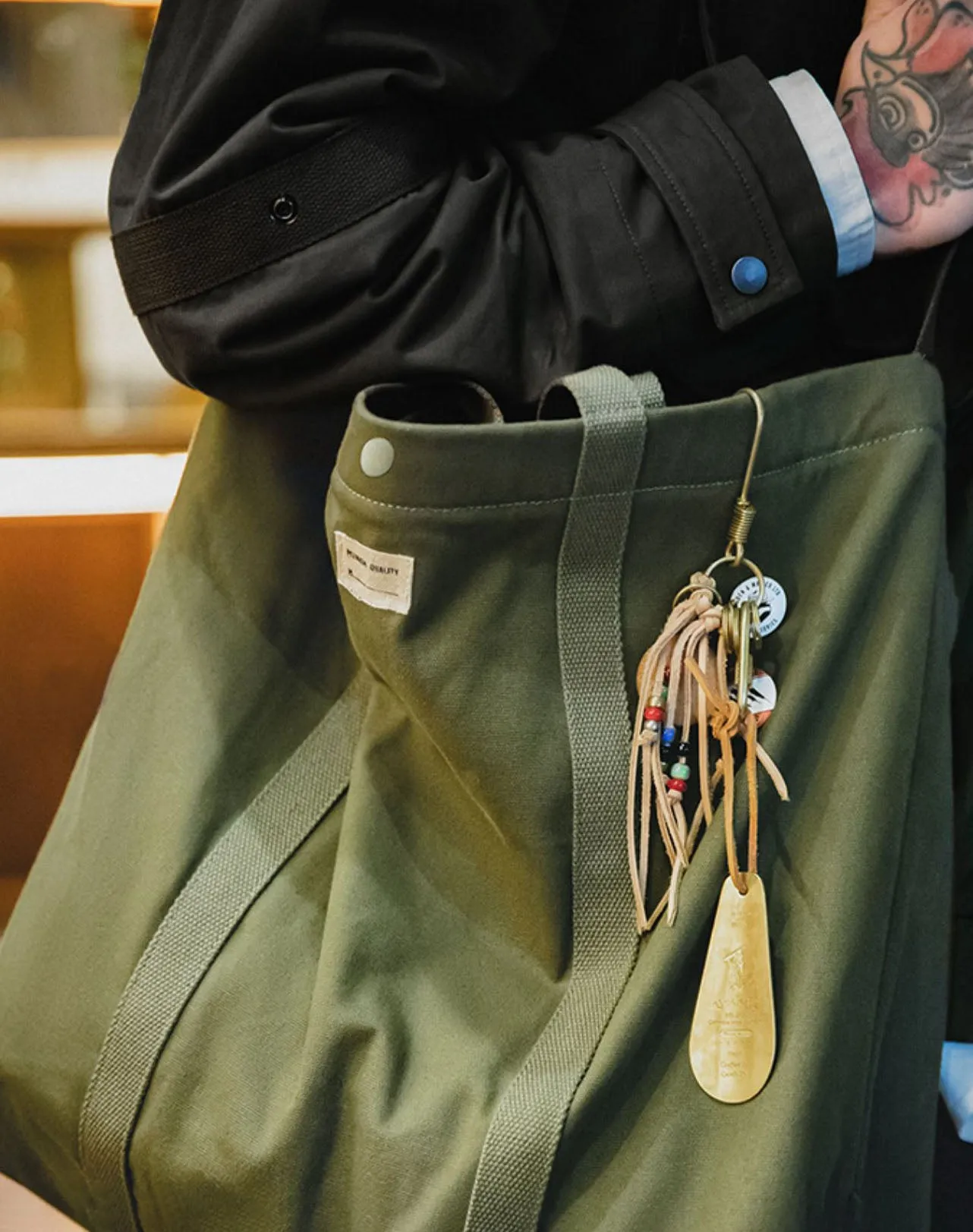 Retro Washed Canvas Large-Capacity Portable Functional Men's Bag