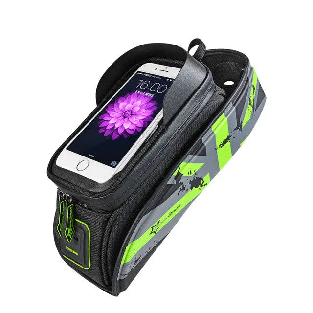ROCKBROS Detachable Bicycle Handlebar Phone Holder With Padded Water Resistant Compartment
