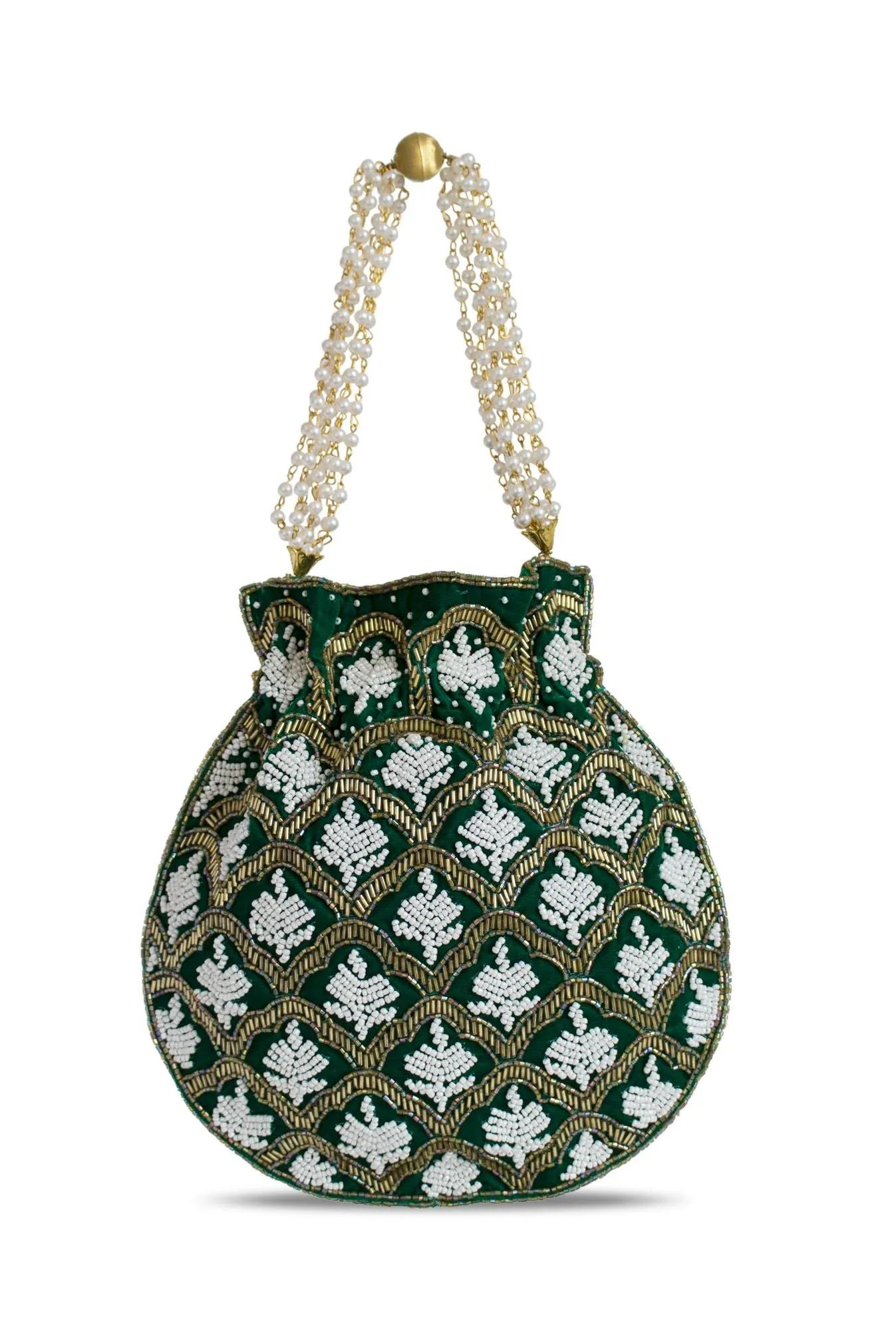 Tasseled Beaded Pouch