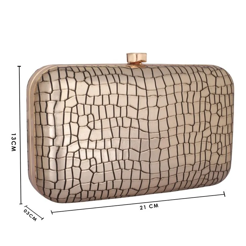 THE CLOWNFISH Emerald Collection Womens Party Clutch Ladies Wallet Evening Bag with Fashionable Round Corners Beads Work Floral Design (White)