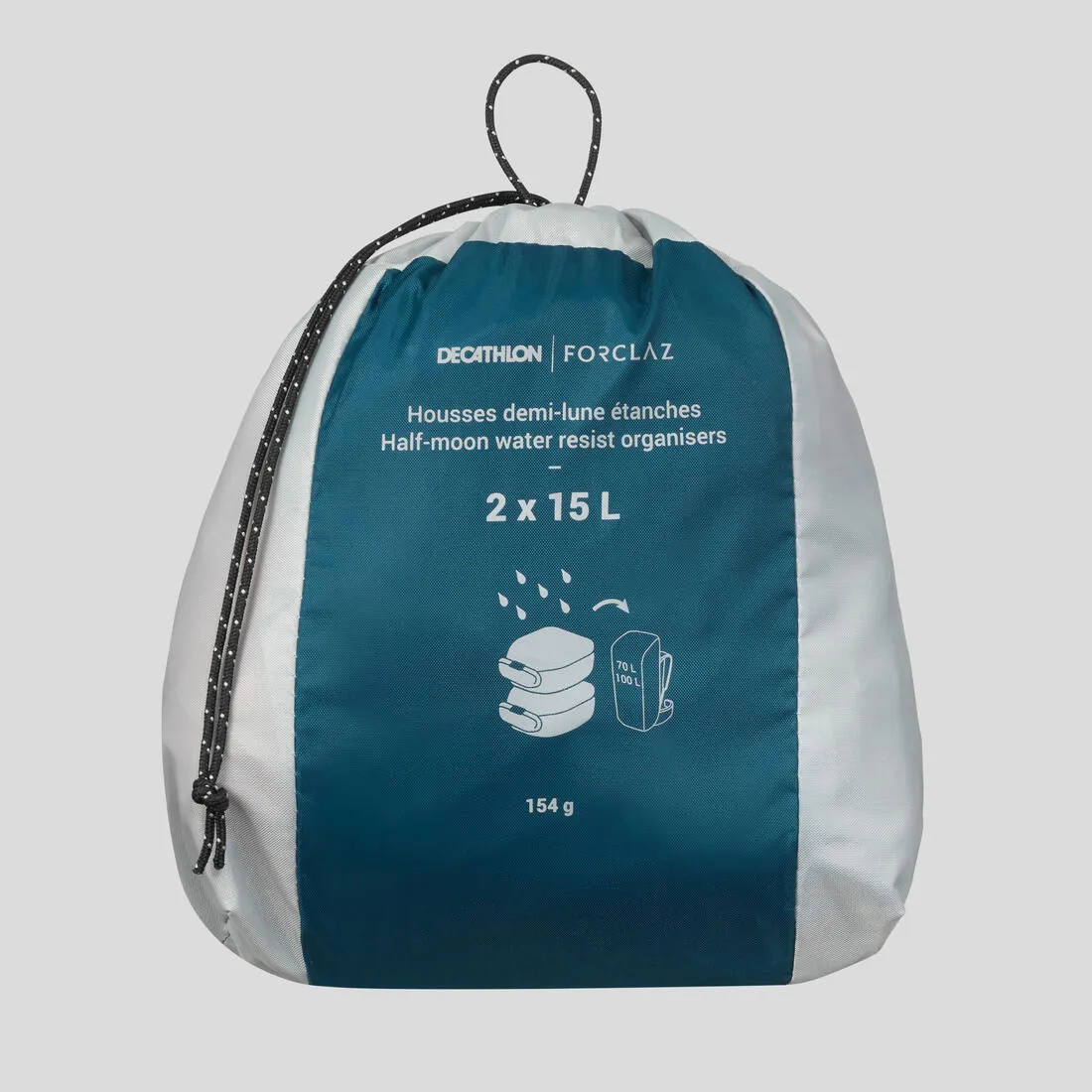 Trekking Half-Moon Waterproof Storage Bag 2-Pack - 2x15L