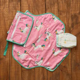 Unicorns Organic Diaper Clutch