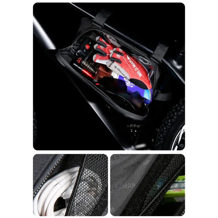 WILD MAN XT9 1.8L EVA Hard Shell Bike Front Beam Triangle Bag Electric Vehicle Waterproof Bag(Sun Pattern)