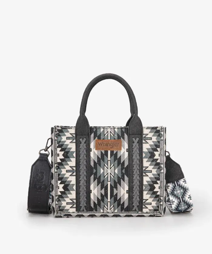 Wrangler All-Over Aztec Print Canvas Tote Bag