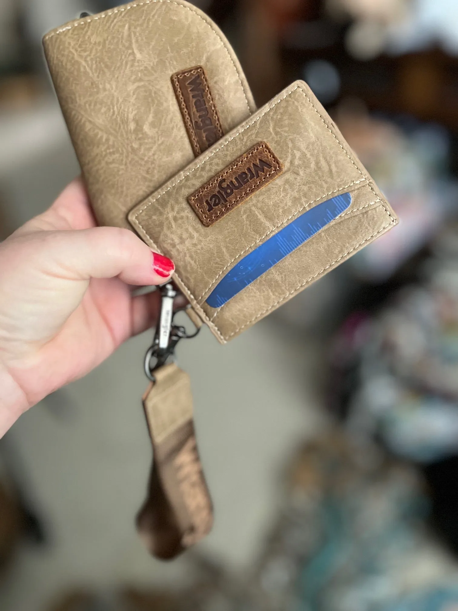 Wrangler Southwestern Dual Pouch Wristlet