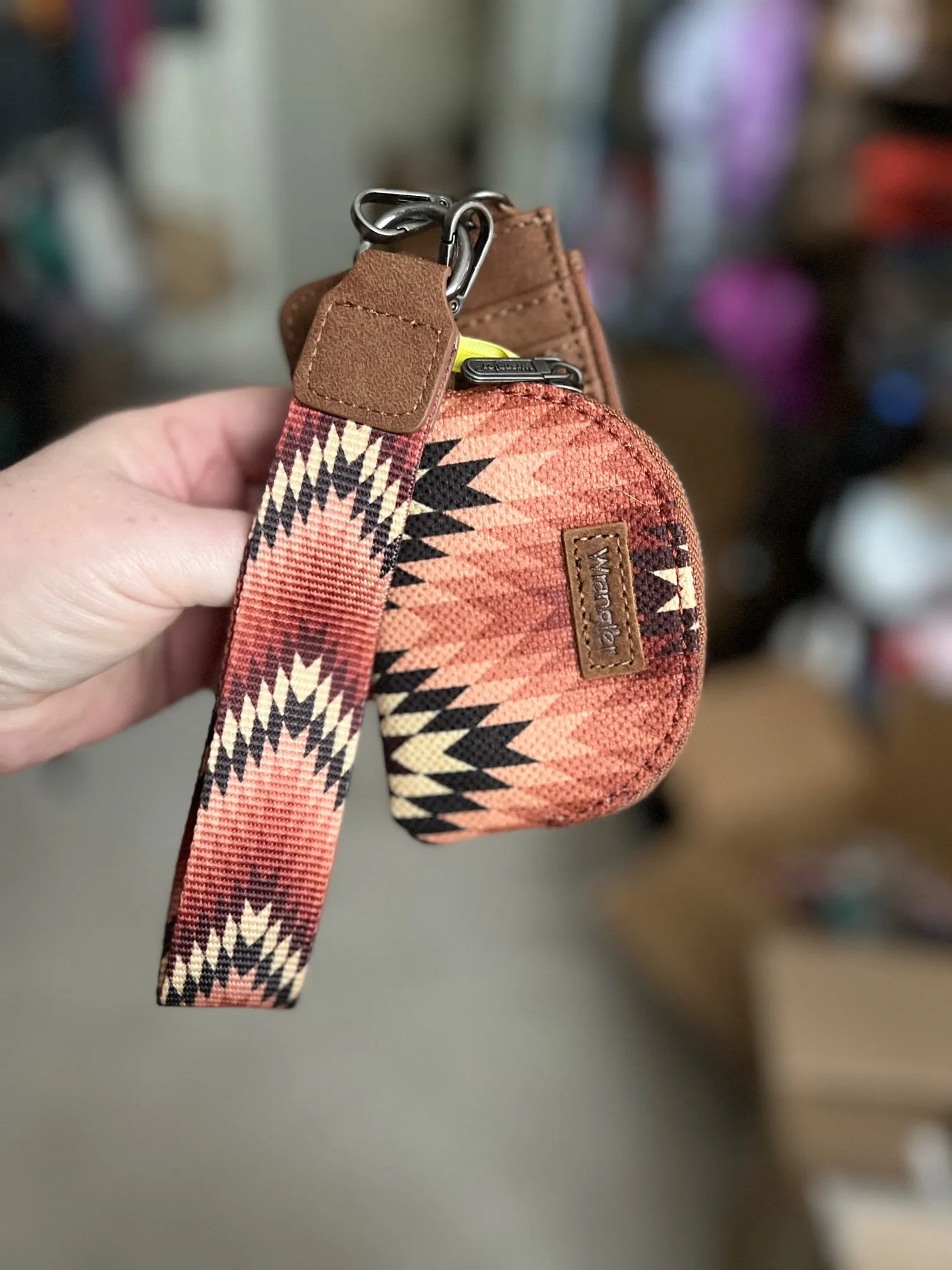 Wrangler Southwestern Dual Pouch Wristlet