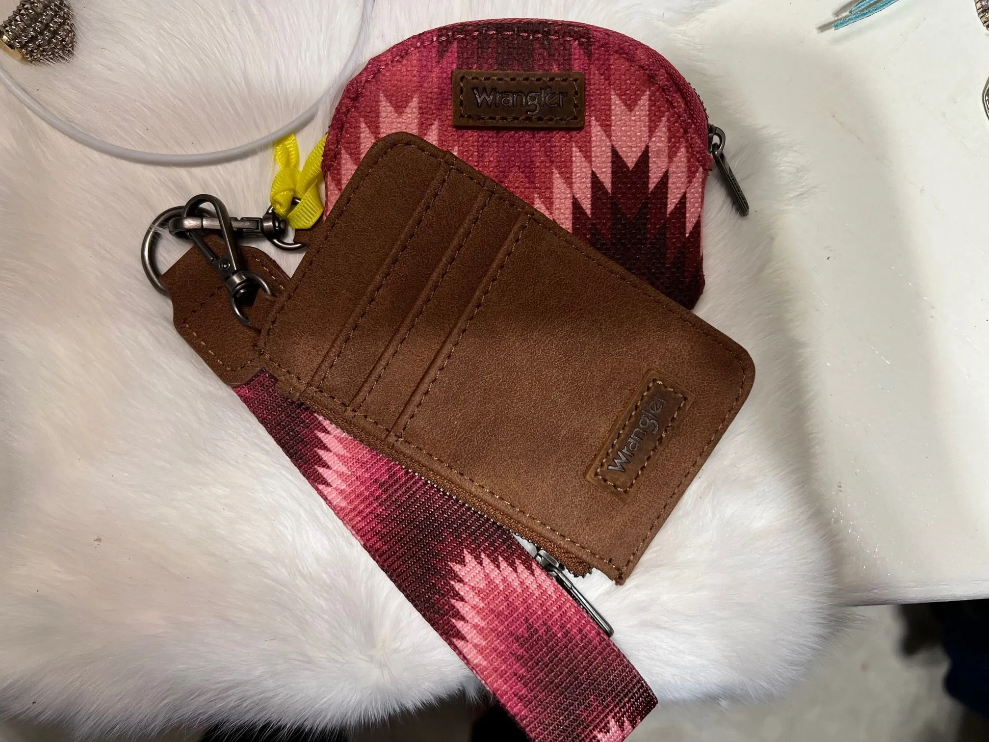 Wrangler Southwestern Dual Pouch Wristlet